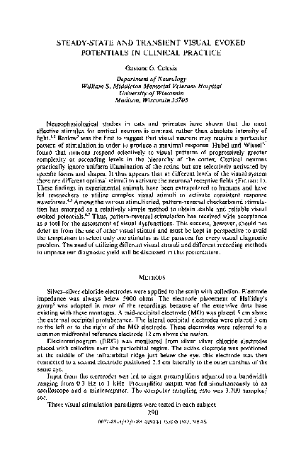 (PDF) Steady-State and Transient Visual Evoked Potentials in Clinical ...