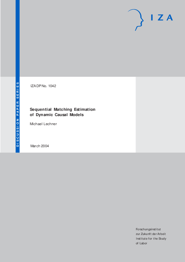 (PDF) Sequential matching estimation of dynamic causal models