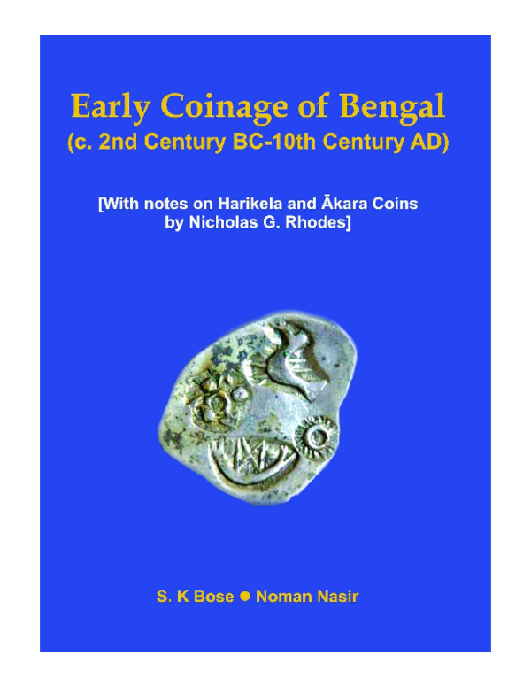 (PDF) Early Coinage of Bengal ( c. 2nd Century BC 10th Century AD