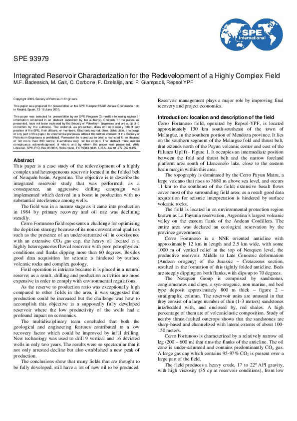 Carbonate reservoir characterization picture