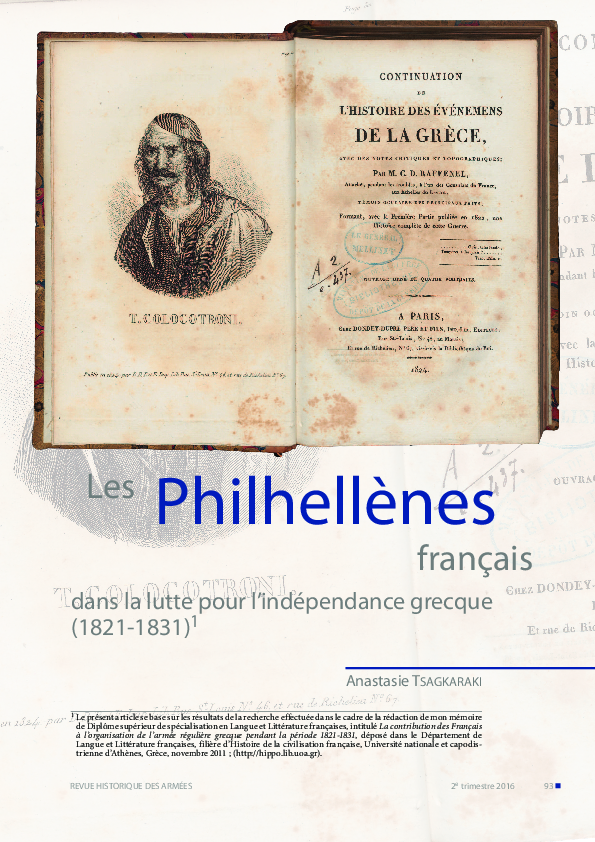 (PDF) Les Philhellènes français dans la lutte pour l'indépendance ...