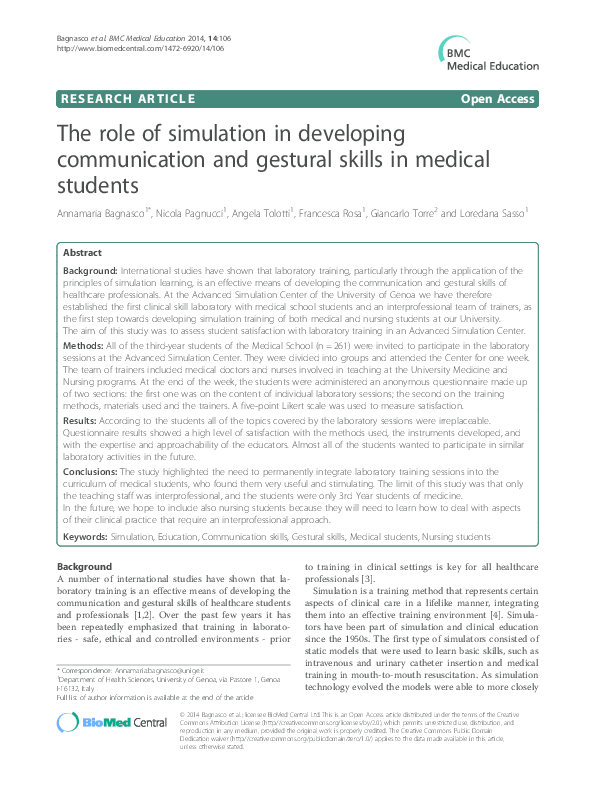 (PDF) The role of simulation in developing communication and gestural ...