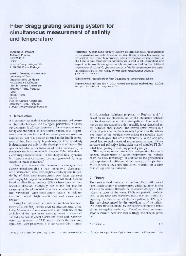 (PDF) Fiber Bragg grating sensing system for simultaneous measurement ...