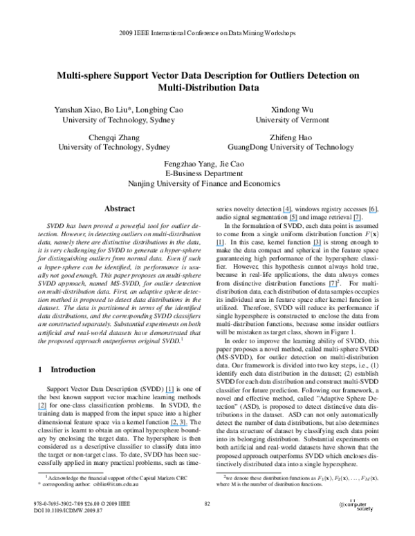 (PDF) Multi-sphere support vector data description for brain-computer ...