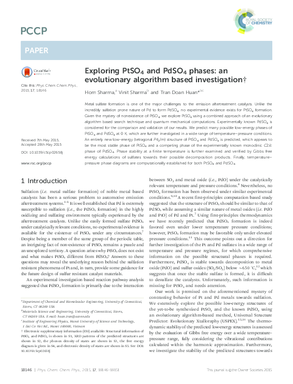 Exploring PtSO 4 and PdSO 4 phases: an evolutionary algorithm based ...