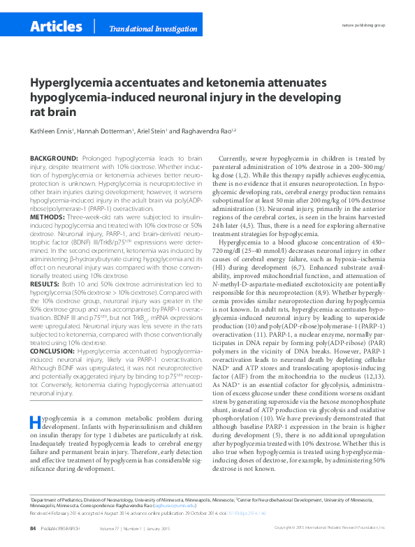 (PDF) Hyperglycemia accentuates and ketonemia attenuates hypoglycemia ...