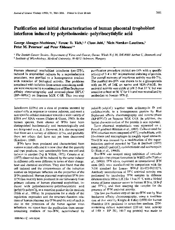 (PDF) Purification and initial characterization of the 71-kilodalton ...