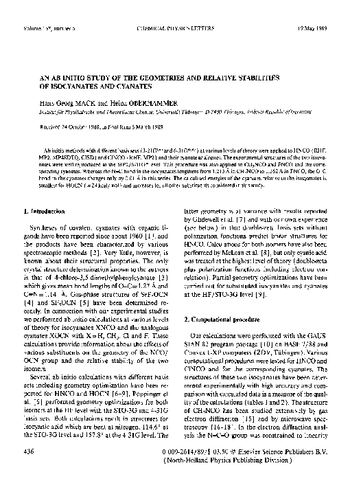 (PDF) An ab initio study of the geometries and relative stabilities of ...