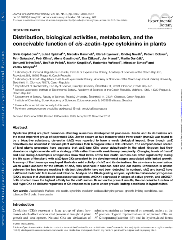 (PDF) Distribution, biological activities, metabolism, and the ...