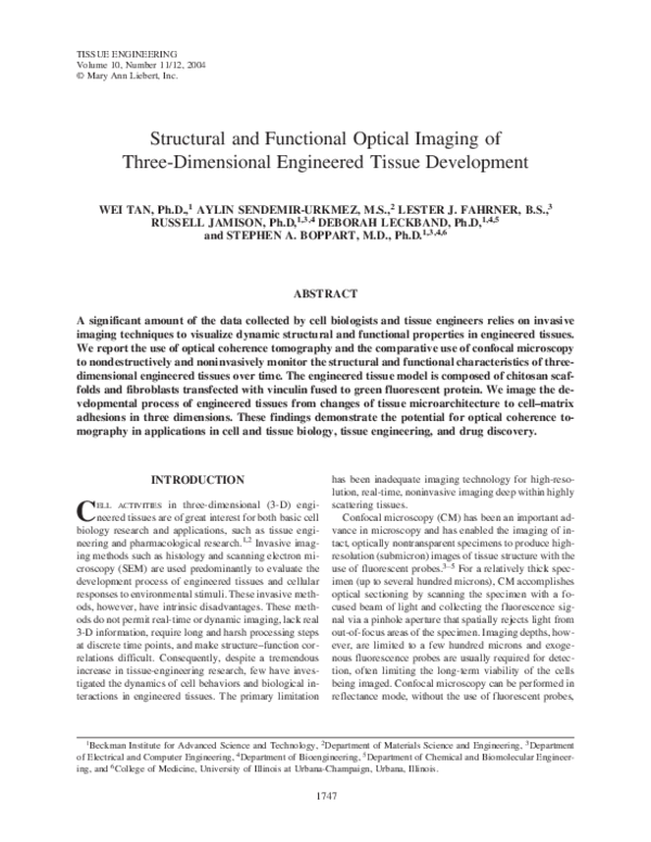 (PDF) Structural and functional optical imaging of three-dimensional ...