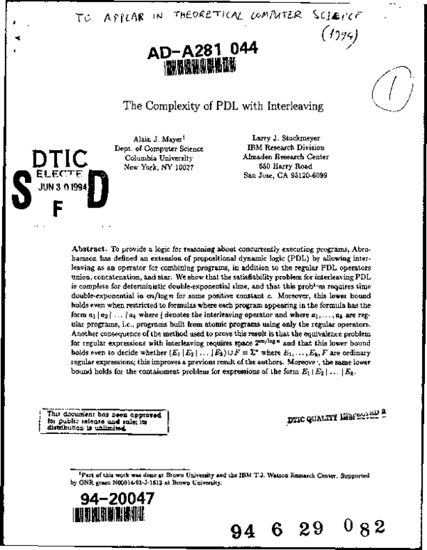(PDF) The complexity of PDL with interleaving