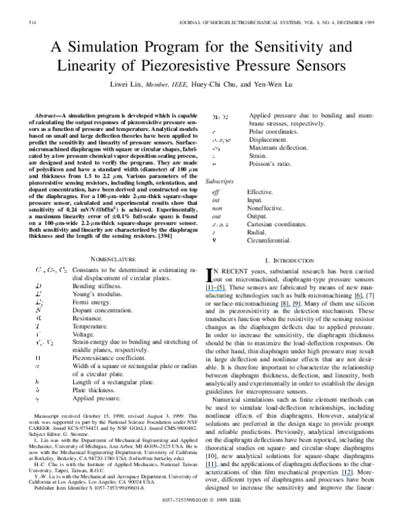 (PDF) A simulation program for the sensitivity and linearity of ...