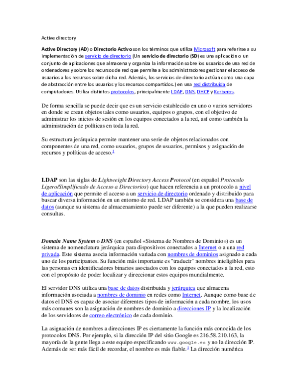 (PDF) Active directory