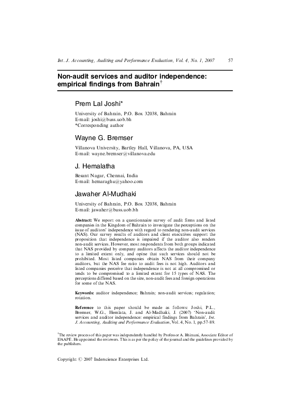 Non audit services definition picture