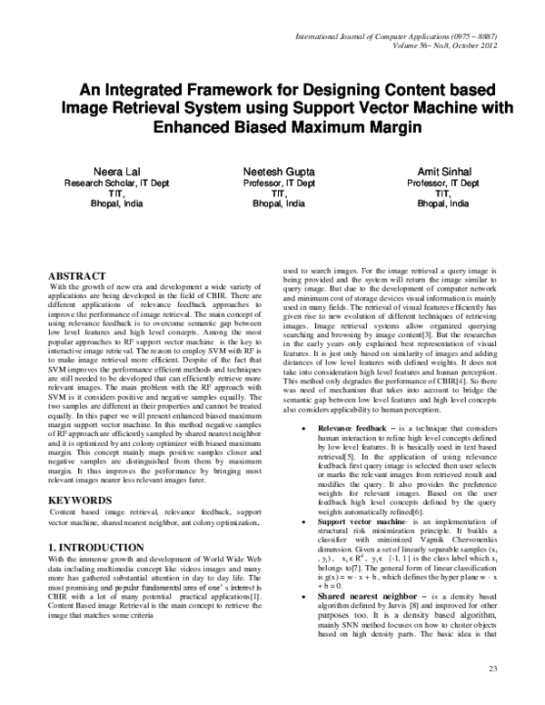 (PDF) Image Retrieval System using Support Vector Machine with Enhanced ...