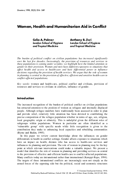 Examples of successful humanitarian aid picture