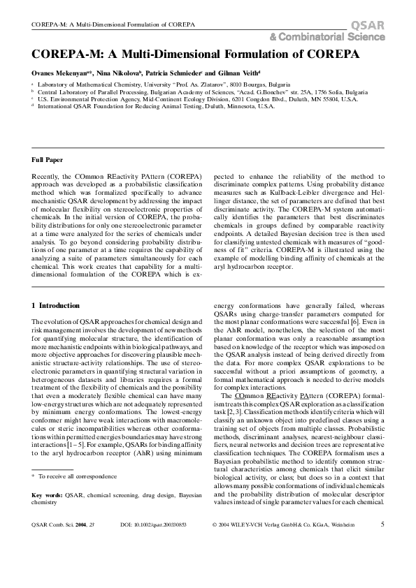 (PDF) COREPA-M: A MultiDimensional Formulation of COREPA