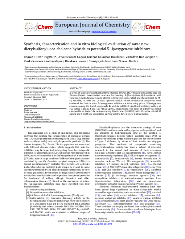 (PDF) Synthesis, characterization and in vitro biological studies of ...