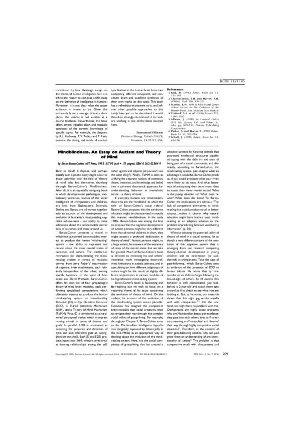 Mind blindness definition picture