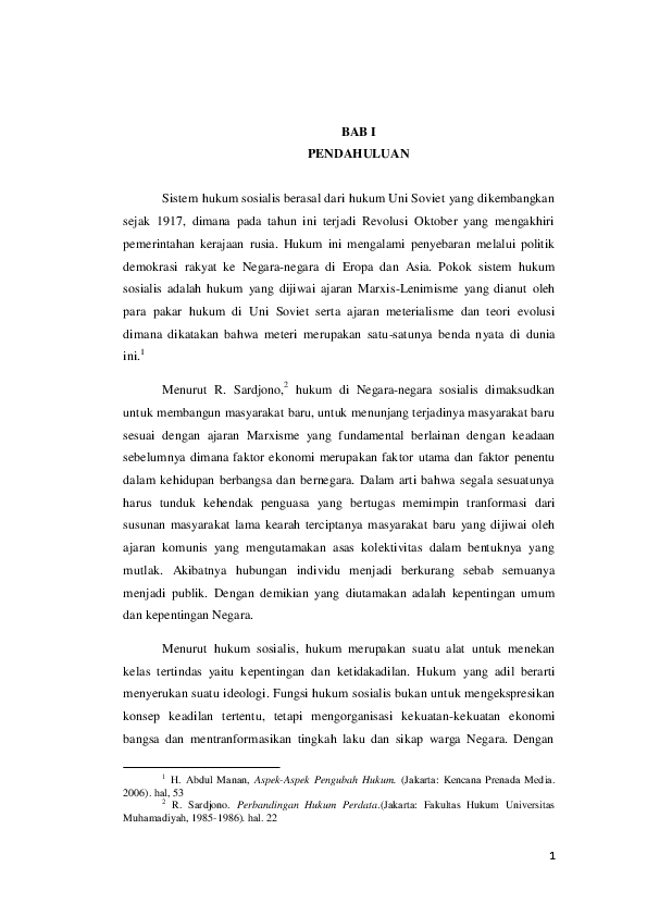 PDF Sistem Hukum Sosialis