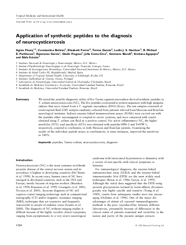 (PDF) Application of synthetic peptides to the diagnosis of ...