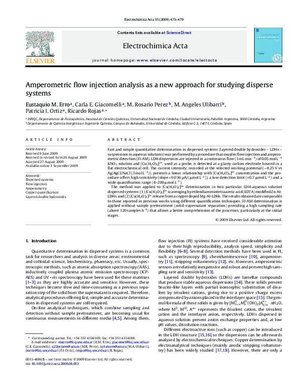 (PDF) Amperometric flow injection analysis as a new approach for ...