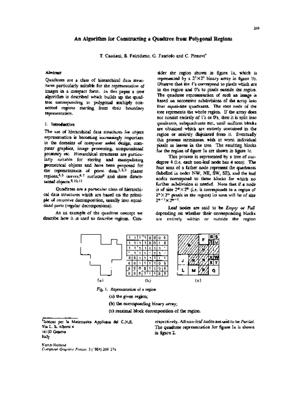(PDF) An Algorithm for Constructing a Quadtree from Polygonal Regions