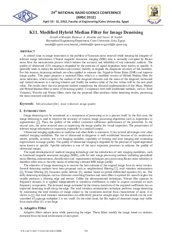 (PDF) K11. Modified Hybrid Median filter for image denoising Zeinab Mustafa Academia.edu