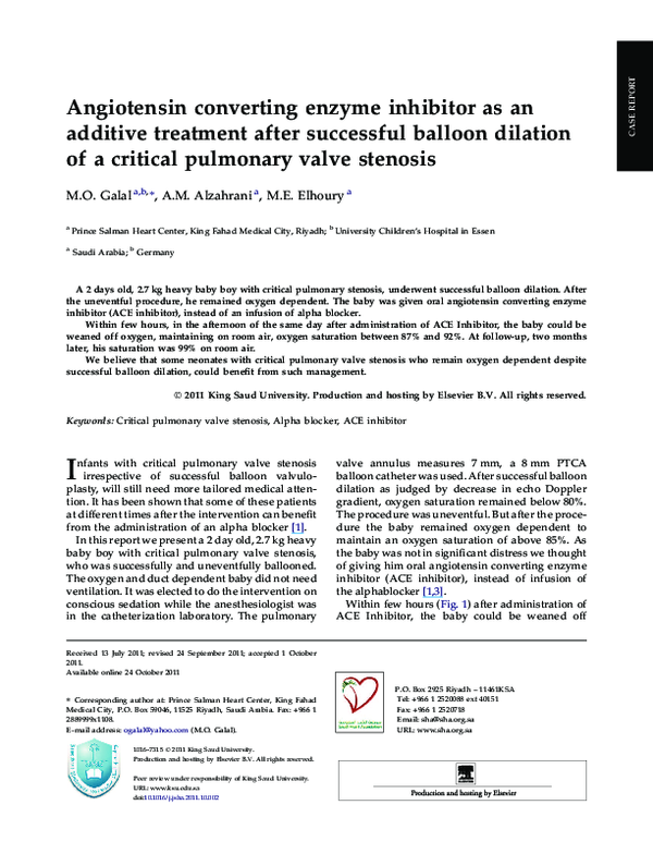 (PDF) Angiotensin converting enzyme inhibitor as an additive treatment ...