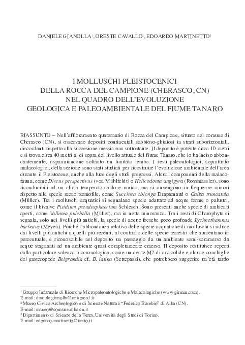 Fossili di datazione indiretta