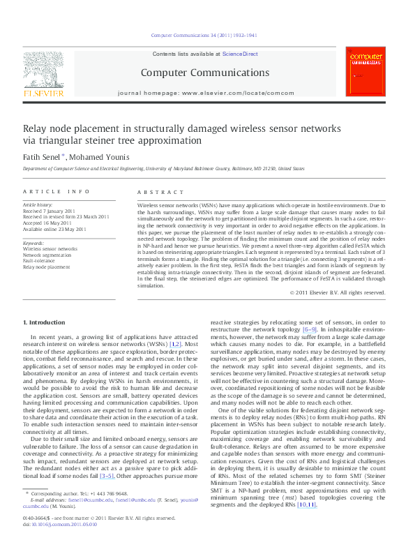 (PDF) Relay node placement in structurally damaged wireless sensor ...