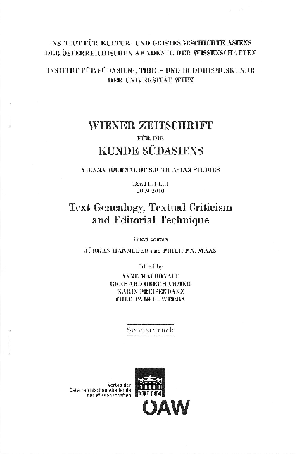 First page of “Bhāskara's Brahmasūtrabhāṣya: An Unpublished Edition by J. A. B. van Buitenen”