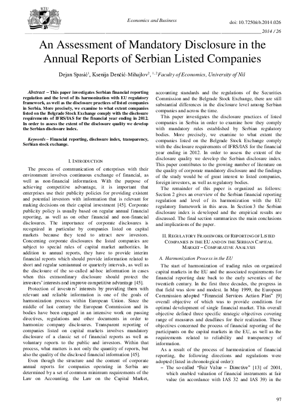 mandatory disclosures under mla