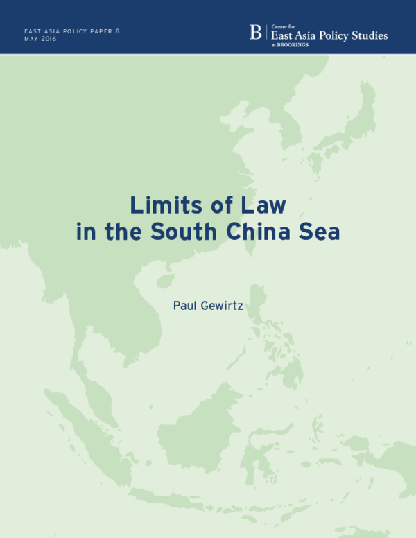 (PDF) Limits of Law in the South China Sea