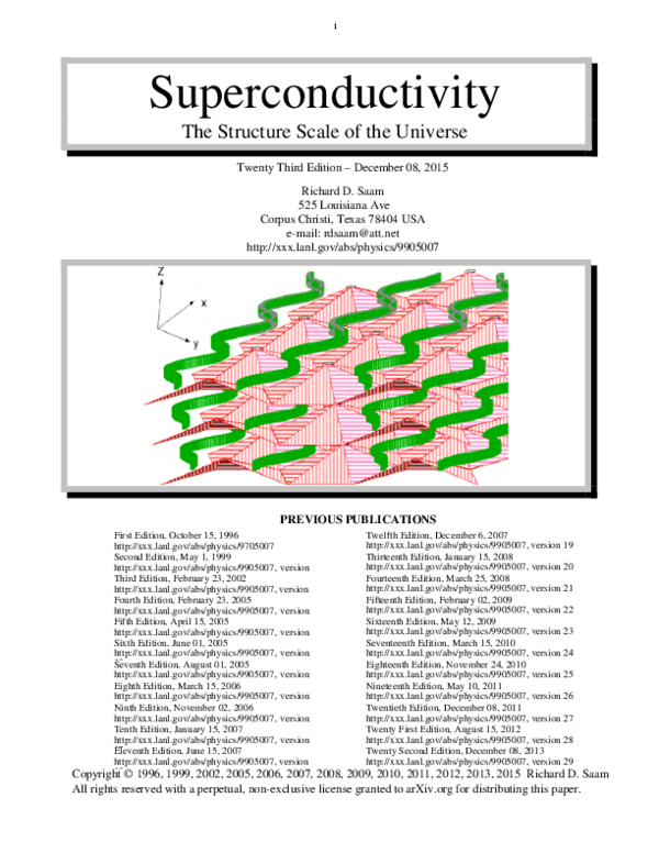 【2025年最新】海外限定の人気アイテム Structure The Superconductivity PDF) Scale Universe the of その他