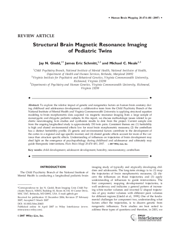 (PDF) Structural Brain Magnetic Resonance Imaging of Typically ...