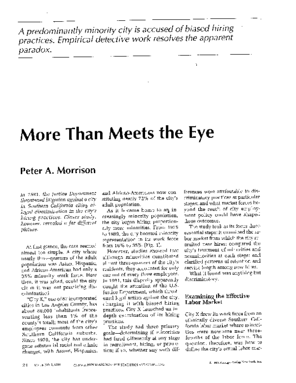 (PDF) More than meets the eye