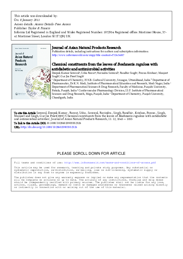 Antidiabetic activity of plant extract image