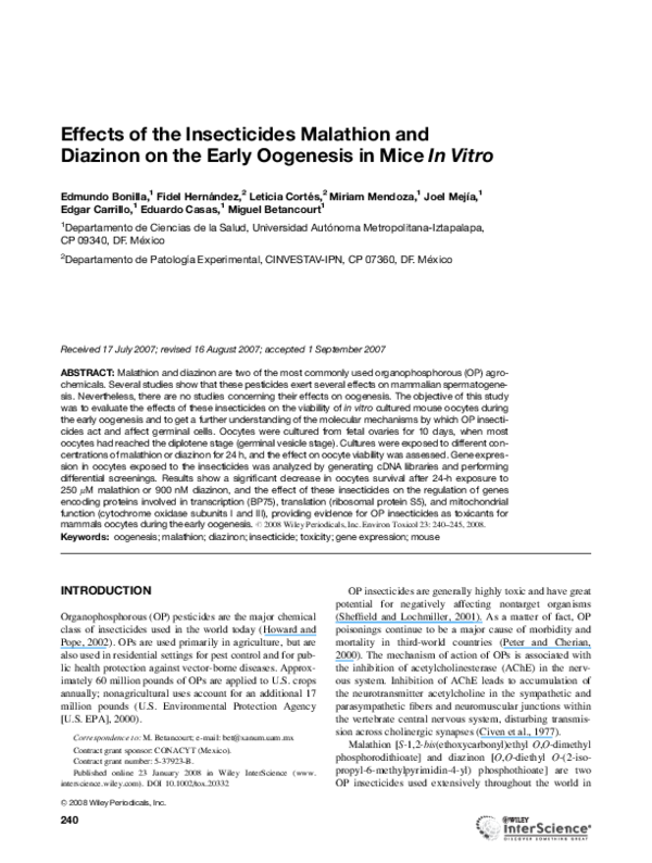 Uses of malathion in agriculture image
