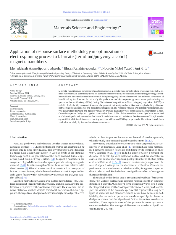 (PDF) Application of Response Surface Methodology in Finite Element ...