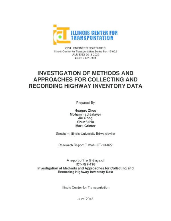 (PDF) Investigation of Methods and Approaches for Collecting and ...