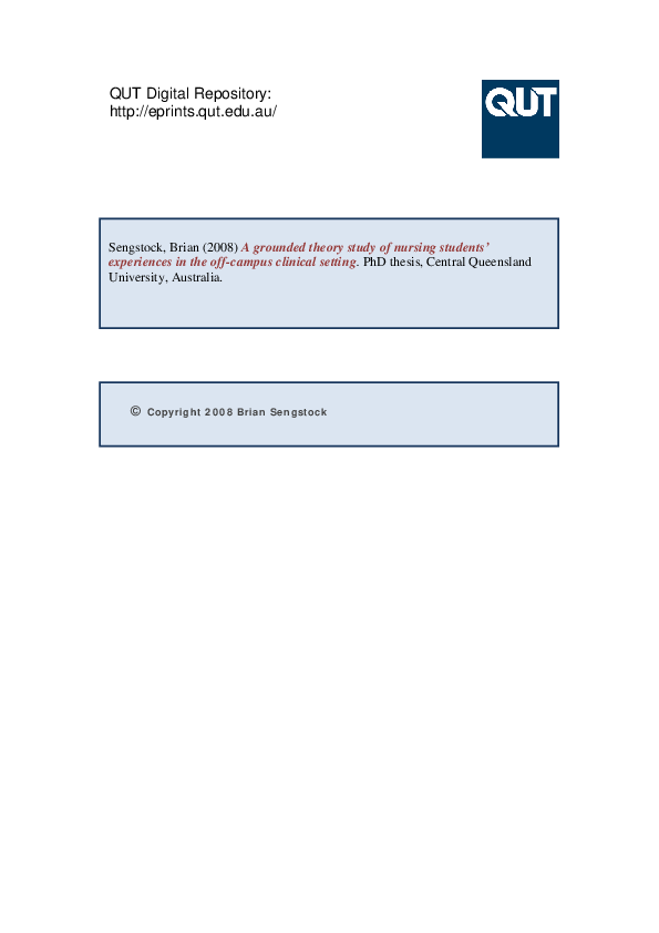 (PDF) A grounded theory study of nursing students’ experiences in the ...