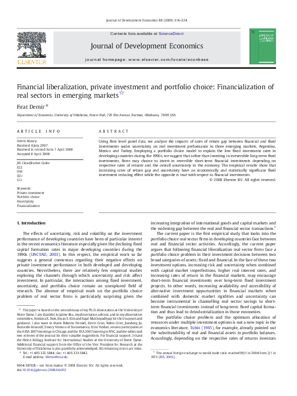 Economic liberalisation picture