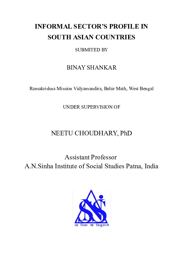 Informal economy css essay image