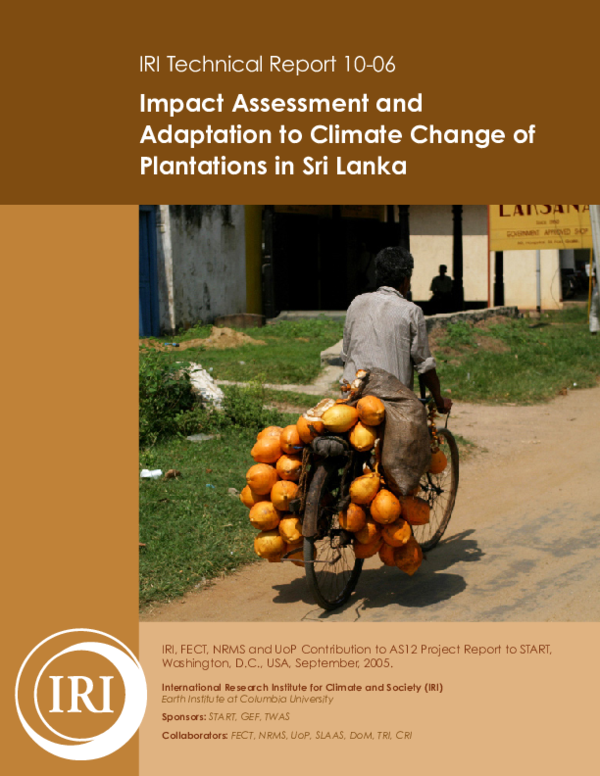 (PDF) Impact Assessment and Adaptation to Climate Change of Plantations ...
