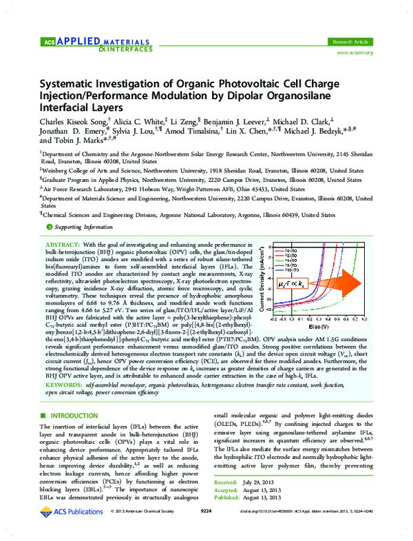 (PDF) Systematic Investigation of Organic Photovoltaic Cell Charge ...