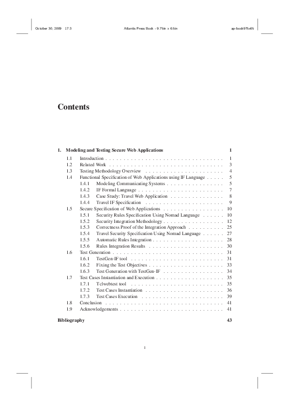 (PDF) Modeling and Testing SecureWeb Applications