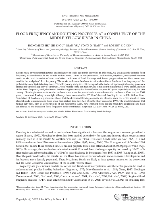 Flood routing definition picture