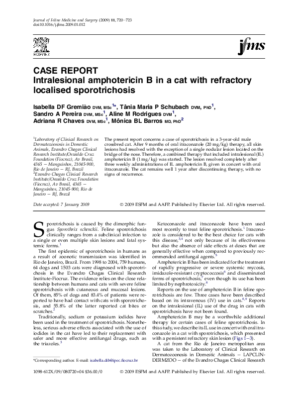 Research paper sporotrichosis image