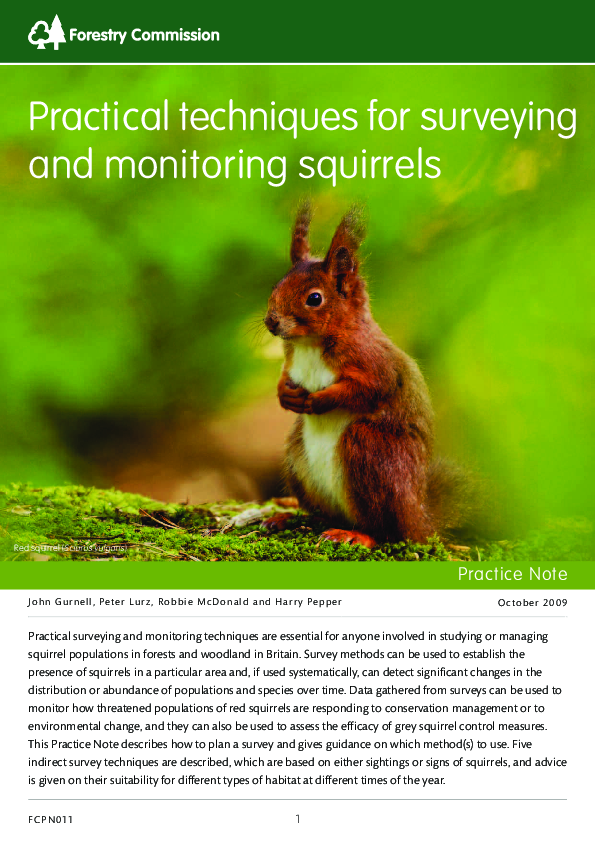 (PDF) Practical techniques for surveying and monitoring squirrels